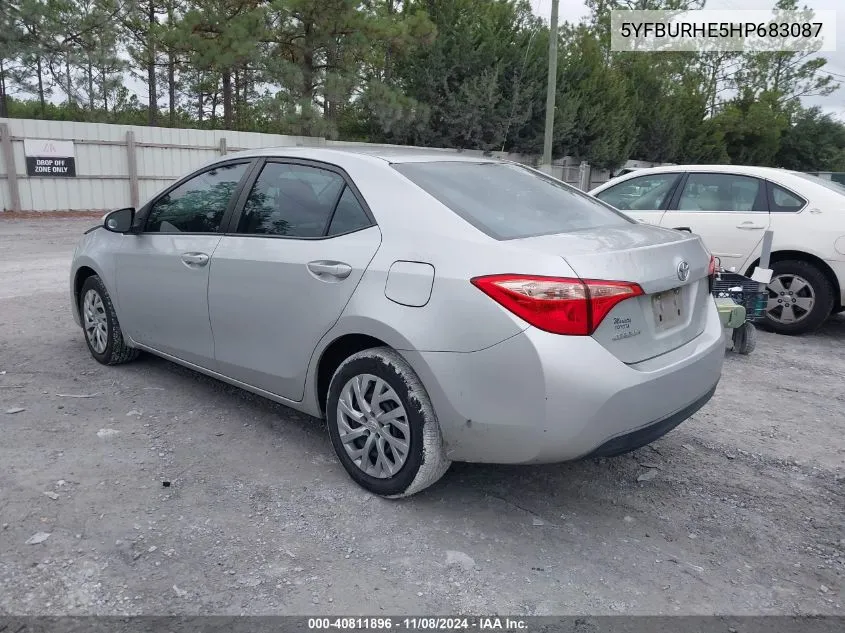 5YFBURHE5HP683087 2017 Toyota Corolla Le