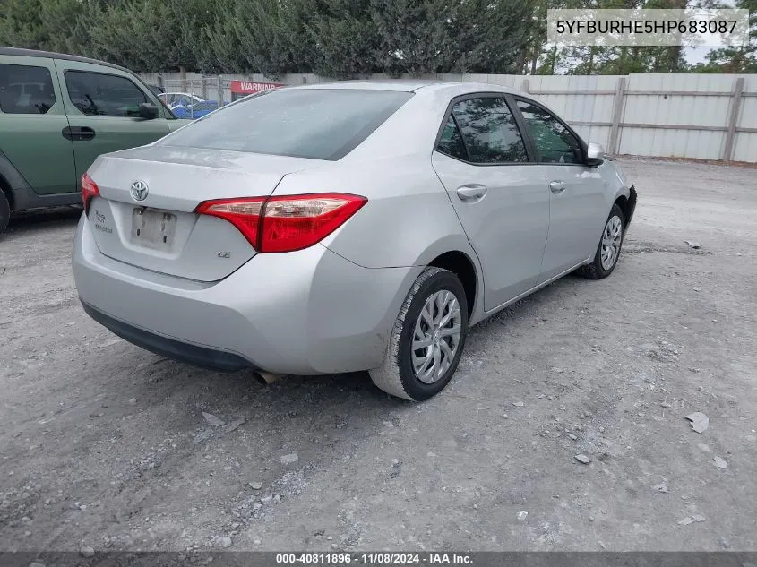 5YFBURHE5HP683087 2017 Toyota Corolla Le