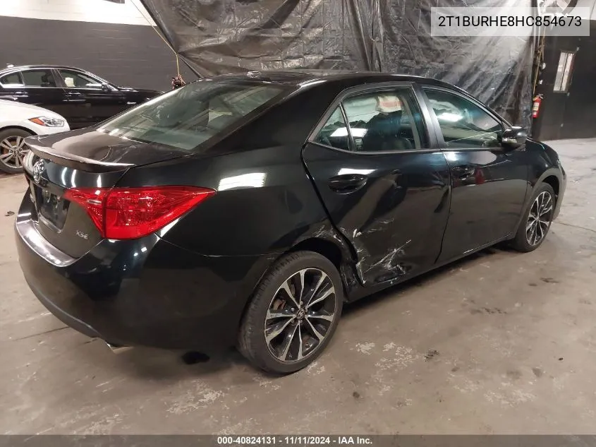 2017 Toyota Corolla Xse VIN: 2T1BURHE8HC854673 Lot: 40824131