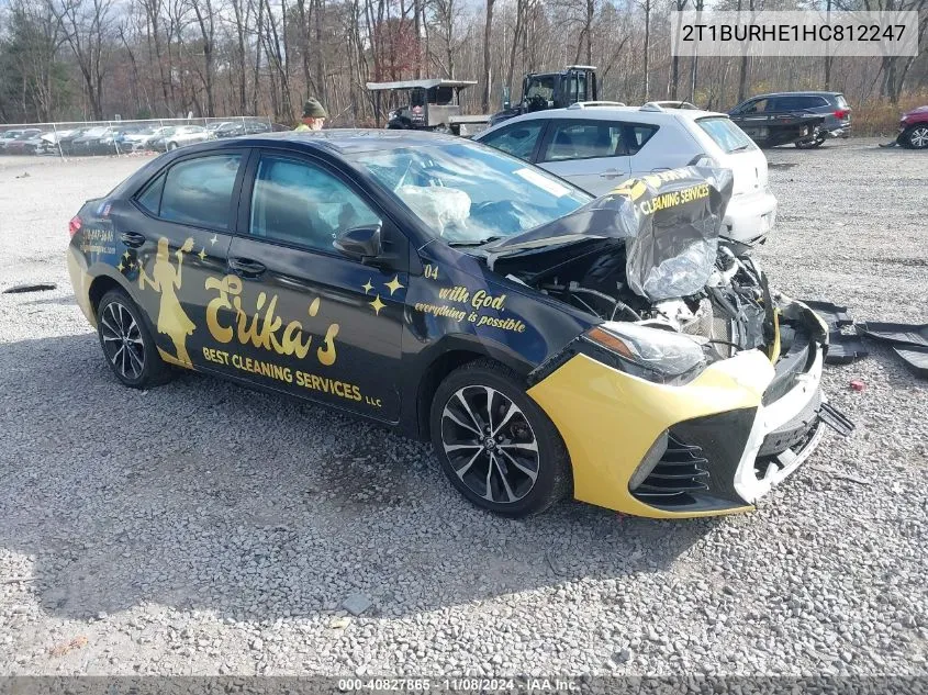 2017 Toyota Corolla L/Le/Xle/Se/Xse VIN: 2T1BURHE1HC812247 Lot: 40827865