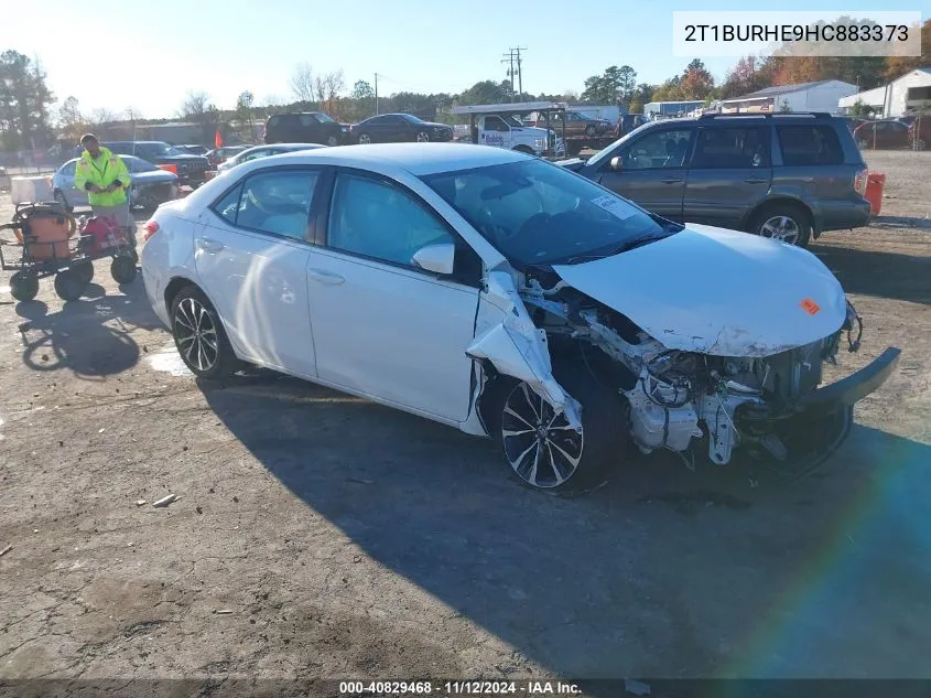 2017 Toyota Corolla Se VIN: 2T1BURHE9HC883373 Lot: 40829468