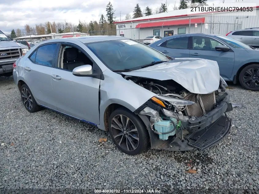 2017 Toyota Corolla L/Le/Xle/Se/Xse VIN: 2T1BURHE6HC794053 Lot: 40830702