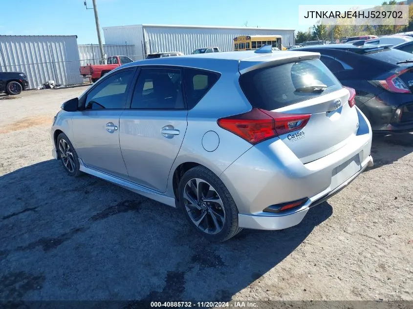 2017 Toyota Corolla Im VIN: JTNKARJE4HJ529702 Lot: 40885732