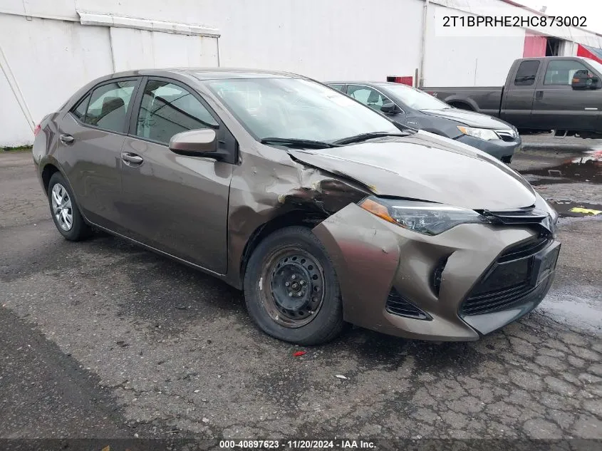 2017 Toyota Corolla Le Eco VIN: 2T1BPRHE2HC873002 Lot: 40897623