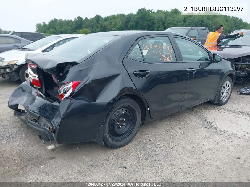 2018 Toyota Corolla VIN: 2T1BURHE8JC113297 Lot: 12048042