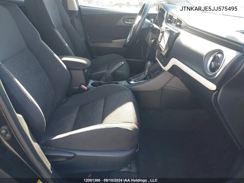 2018 Toyota Corolla Im VIN: JTNKARJE5JJ575495 Lot: 12081360