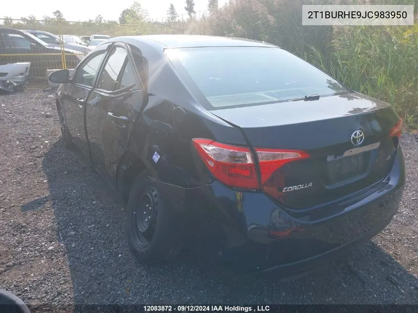 2T1BURHE9JC983950 2018 Toyota Corolla Le