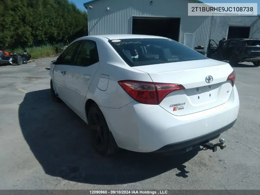 2T1BURHE9JC108738 2018 Toyota Corolla L/Le/Xle/Se/Xse