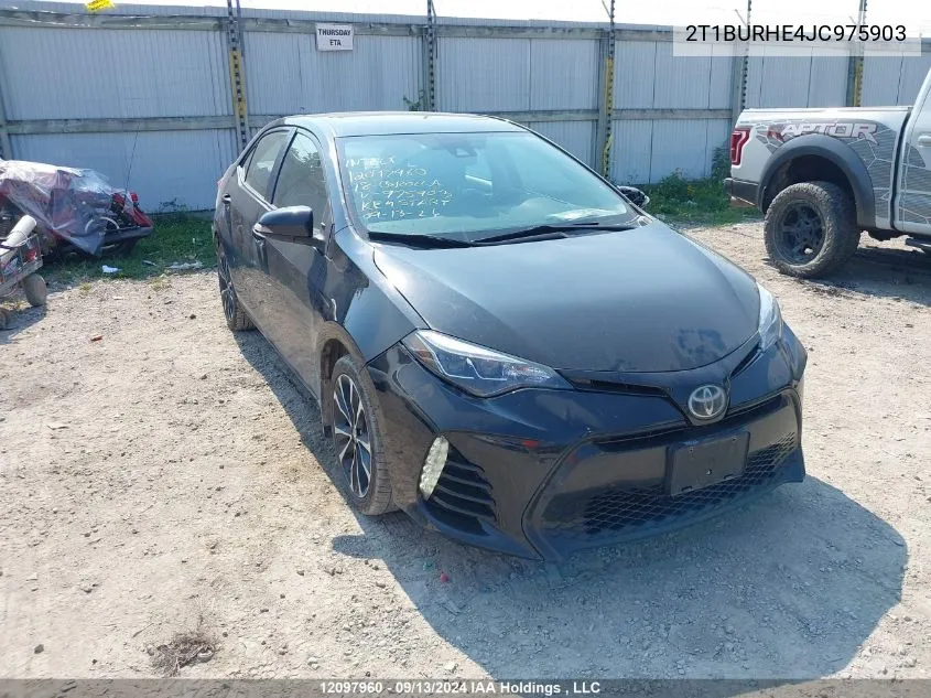 2T1BURHE4JC975903 2018 Toyota Corolla