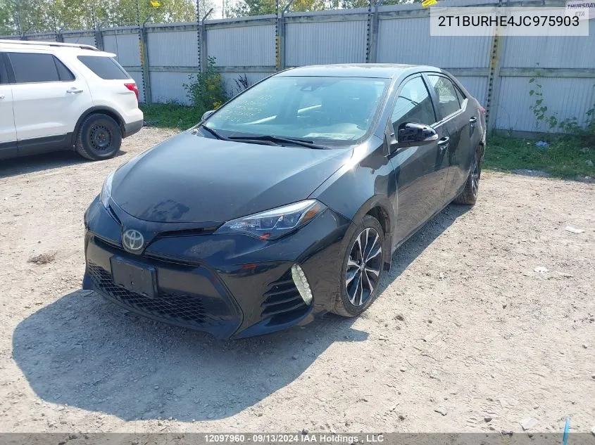 2T1BURHE4JC975903 2018 Toyota Corolla