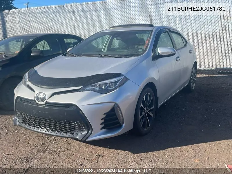 2018 Toyota Corolla L/Le/Xle/Se/Xse VIN: 2T1BURHE2JC061780 Lot: 12138922