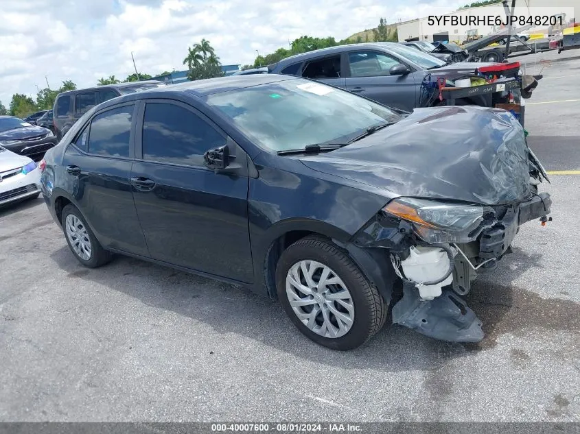 5YFBURHE6JP848201 2018 Toyota Corolla Le