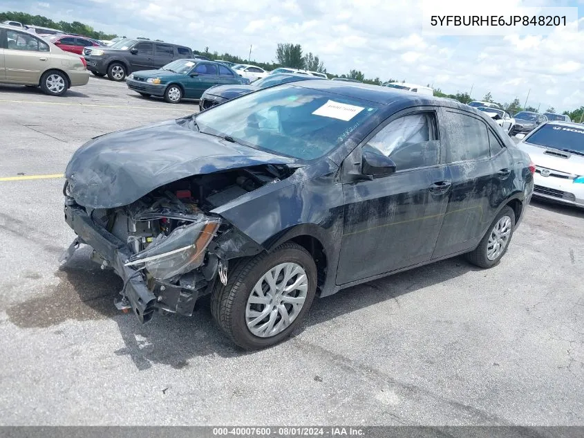 5YFBURHE6JP848201 2018 Toyota Corolla Le