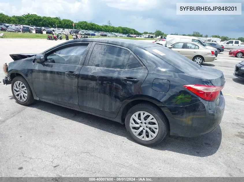 5YFBURHE6JP848201 2018 Toyota Corolla Le