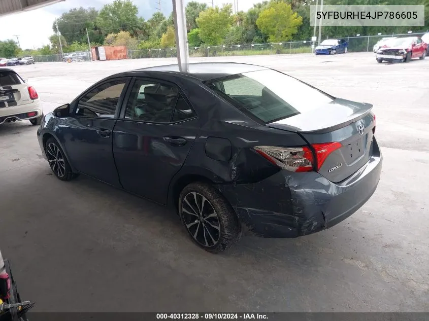 5YFBURHE4JP786605 2018 Toyota Corolla L/Le/Xle/Se/Xse