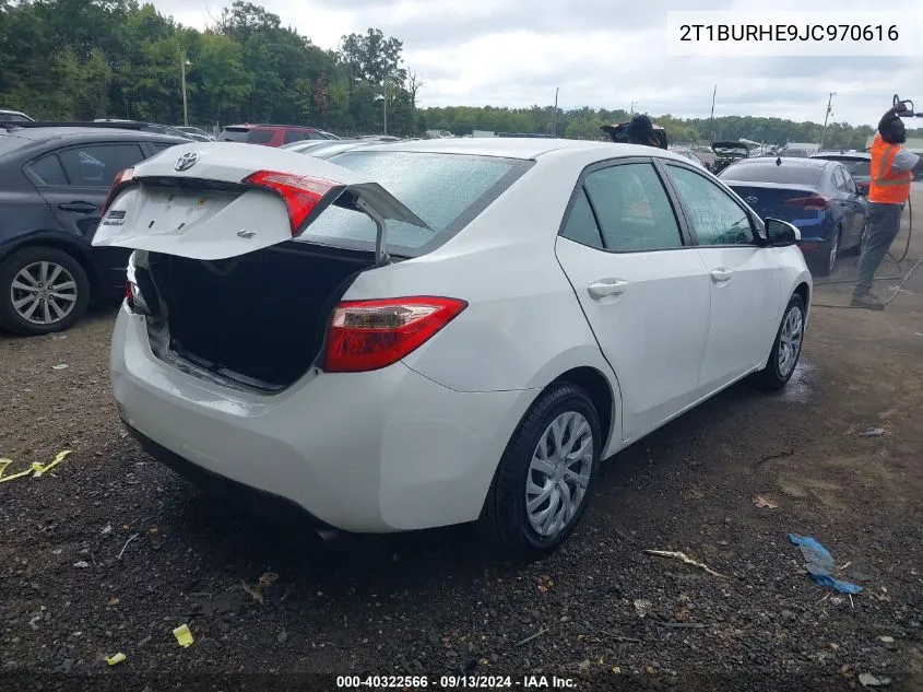 2T1BURHE9JC970616 2018 Toyota Corolla Le