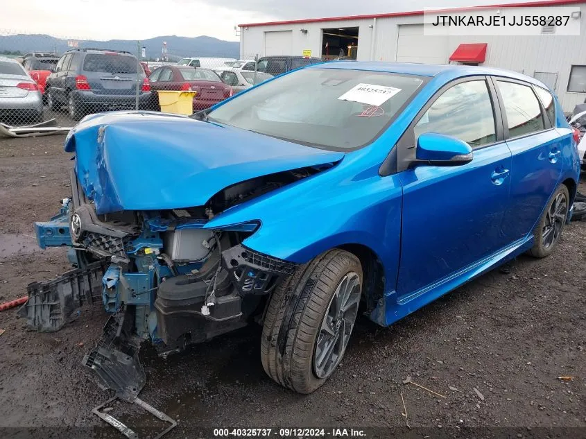 2018 Toyota Corolla Im VIN: JTNKARJE1JJ558287 Lot: 40325737