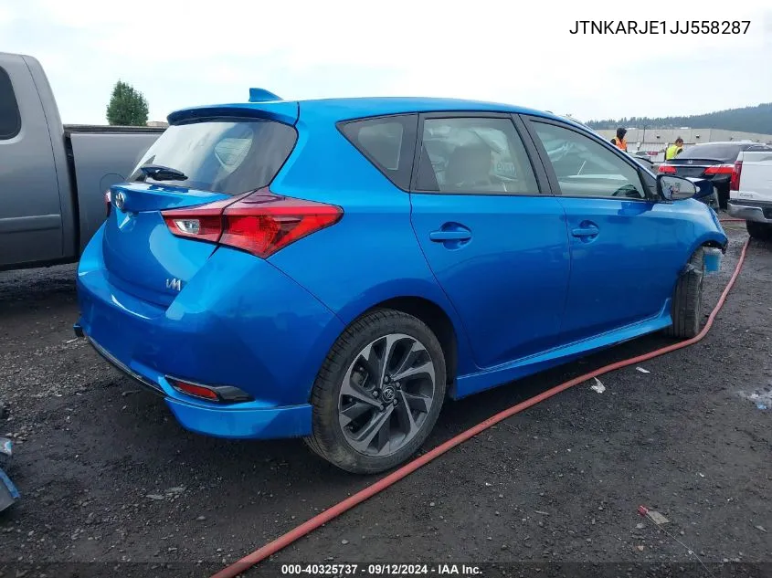 JTNKARJE1JJ558287 2018 Toyota Corolla Im