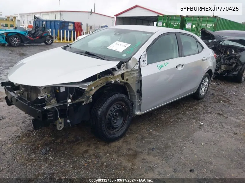 5YFBURHEXJP770425 2018 Toyota Corolla L