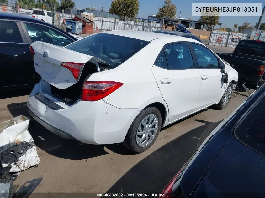 2018 Toyota Corolla L/Le/Xle/Se/Xse VIN: 5YFBURHE3JP813051 Lot: 40332852