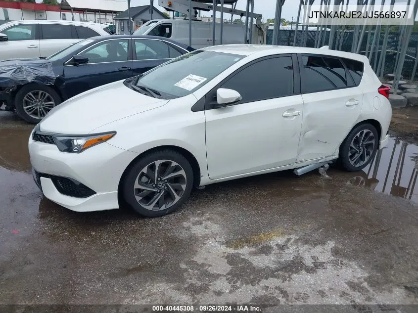 2018 Toyota Corolla Im VIN: JTNKARJE2JJ566897 Lot: 40445308