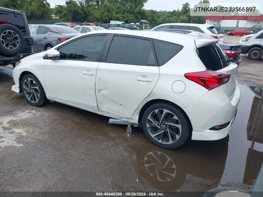 2018 Toyota Corolla Im VIN: JTNKARJE2JJ566897 Lot: 40445308