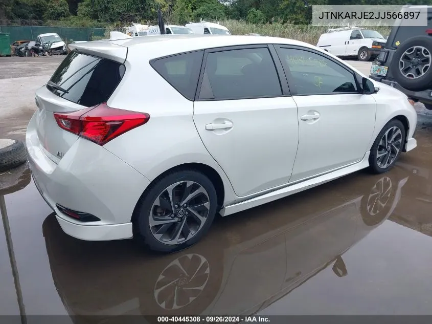 2018 Toyota Corolla Im VIN: JTNKARJE2JJ566897 Lot: 40445308