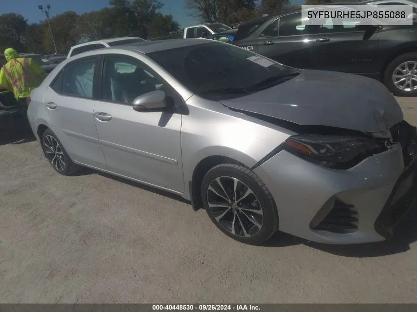 2018 Toyota Corolla Xse VIN: 5YFBURHE5JP855088 Lot: 40448530