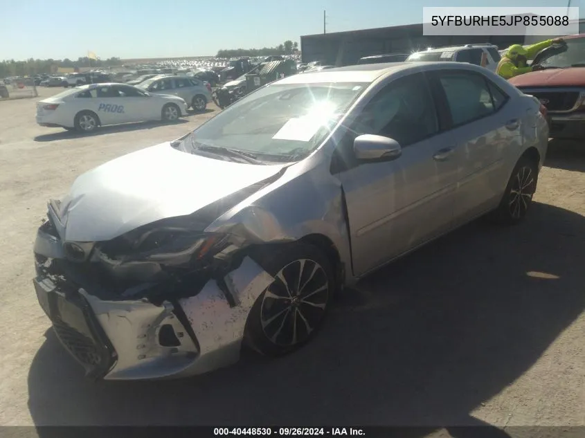 2018 Toyota Corolla Xse VIN: 5YFBURHE5JP855088 Lot: 40448530