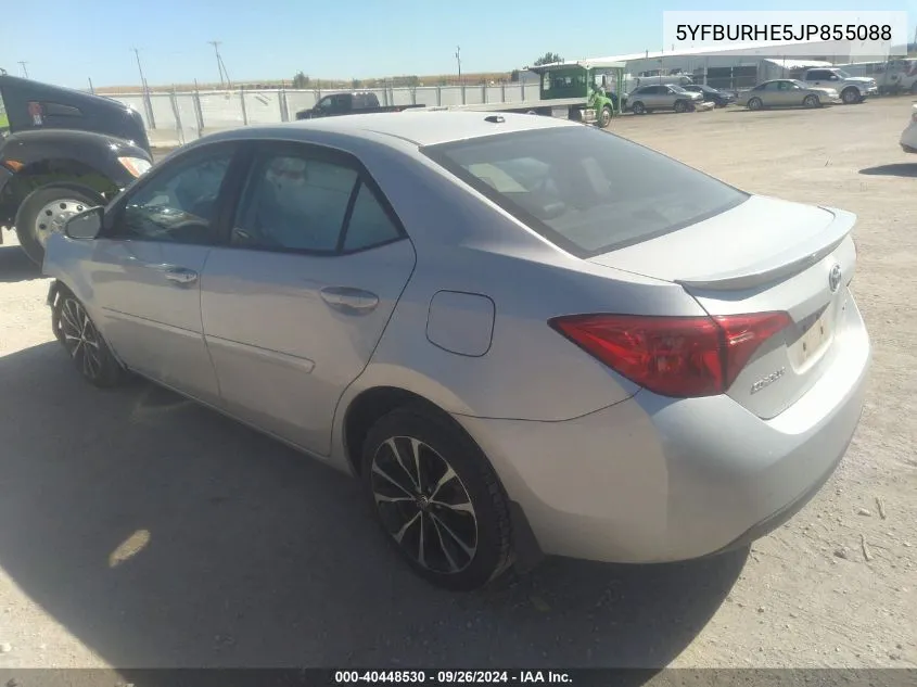 2018 Toyota Corolla Xse VIN: 5YFBURHE5JP855088 Lot: 40448530