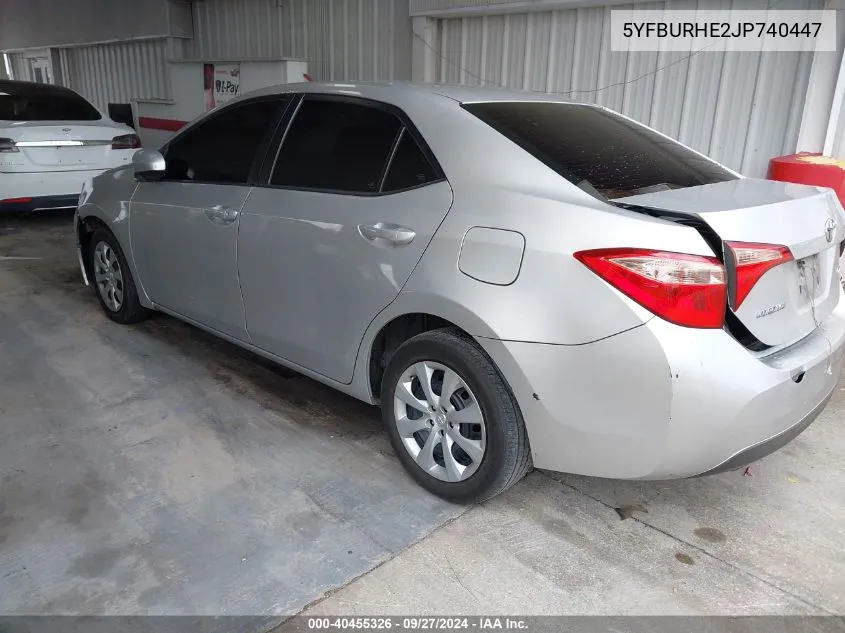 5YFBURHE2JP740447 2018 Toyota Corolla Le