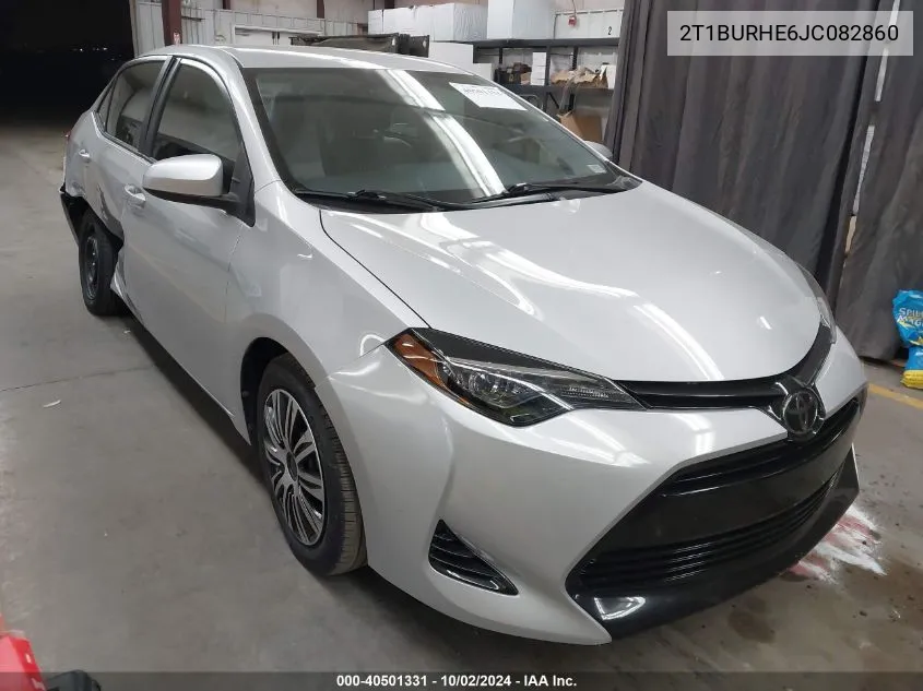 2018 Toyota Corolla L/Le/Xle/Se/Xse VIN: 2T1BURHE6JC082860 Lot: 40501331