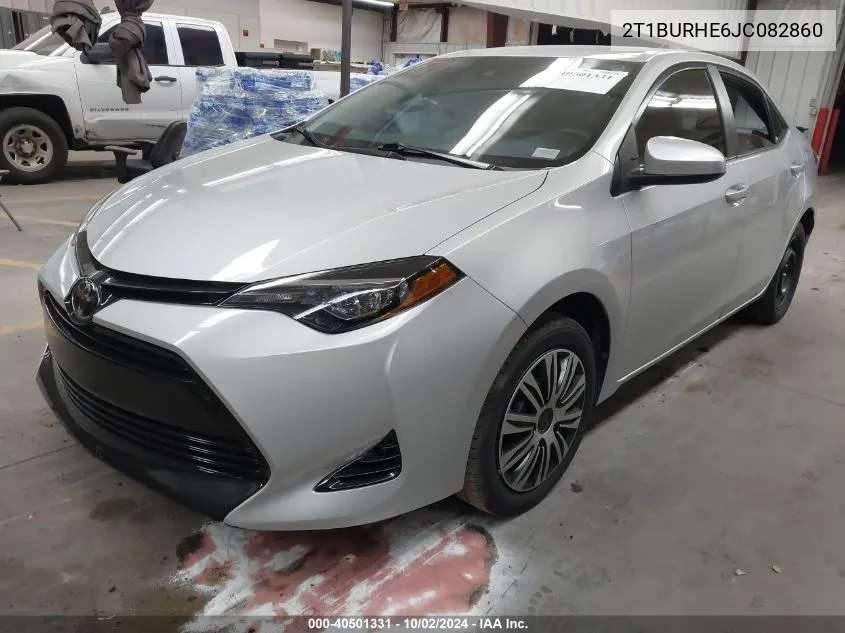 2018 Toyota Corolla L/Le/Xle/Se/Xse VIN: 2T1BURHE6JC082860 Lot: 40501331