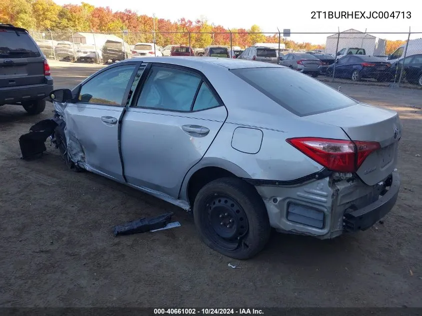 2T1BURHEXJC004713 2018 Toyota Corolla L/Le/Xle/Se/Xse