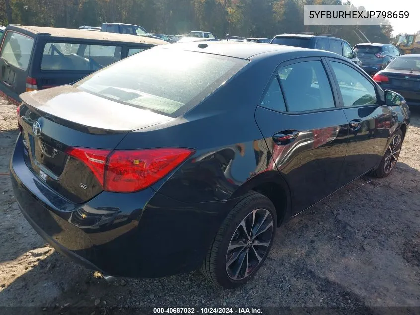 5YFBURHEXJP798659 2018 Toyota Corolla L/Le/Xle/Se/Xse