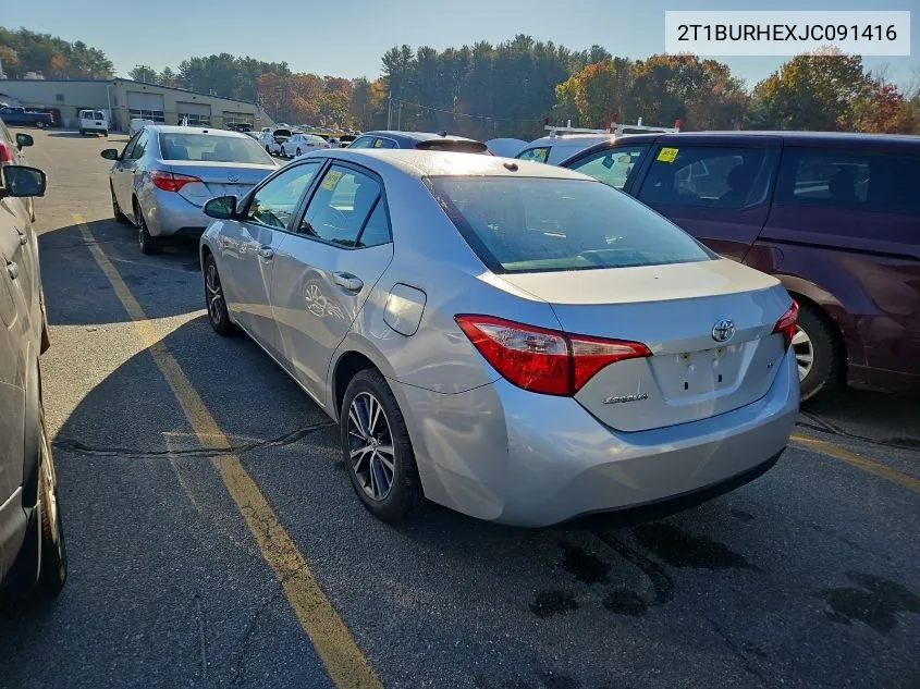 2018 Toyota Corolla L/Le/Xle/Se/Xse VIN: 2T1BURHEXJC091416 Lot: 40746559