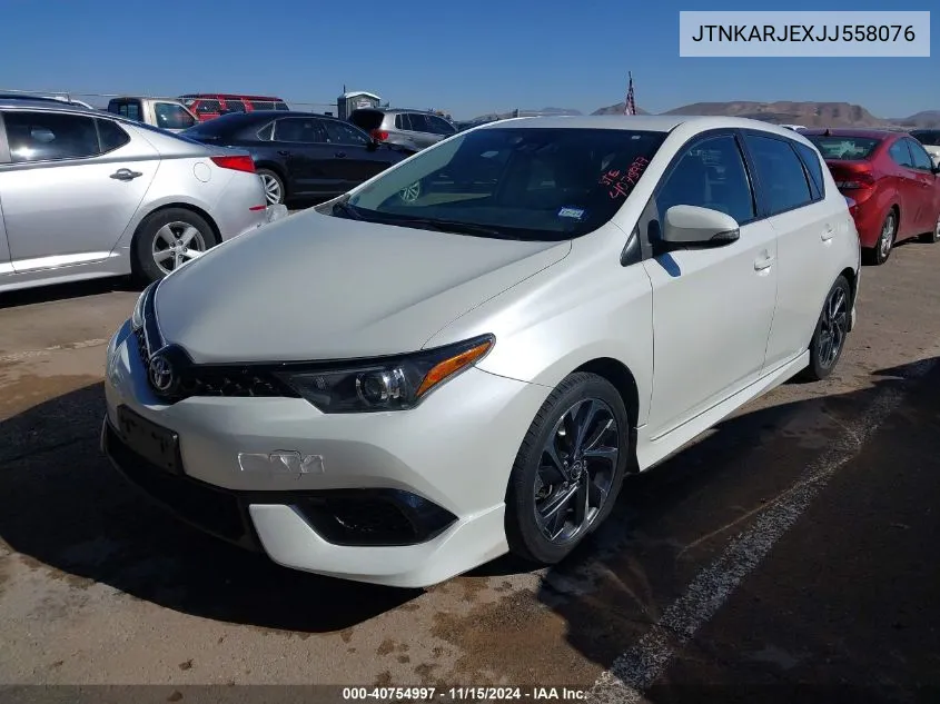 2018 Toyota Corolla Im VIN: JTNKARJEXJJ558076 Lot: 40754997