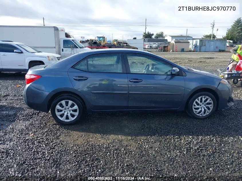 2018 Toyota Corolla L/Le/Xle/Se/Xse VIN: 2T1BURHE8JC970770 Lot: 40883652