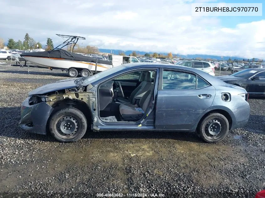 2018 Toyota Corolla L/Le/Xle/Se/Xse VIN: 2T1BURHE8JC970770 Lot: 40883652