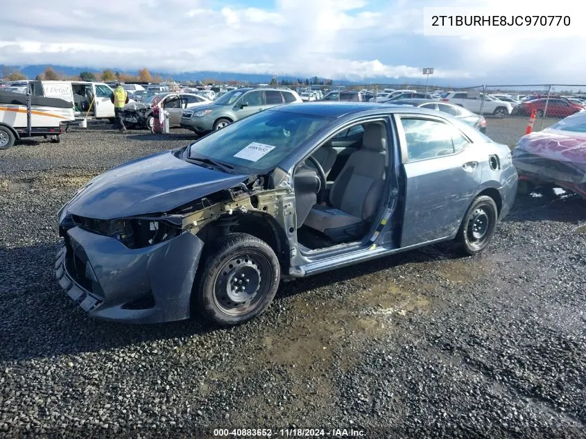 2018 Toyota Corolla L/Le/Xle/Se/Xse VIN: 2T1BURHE8JC970770 Lot: 40883652