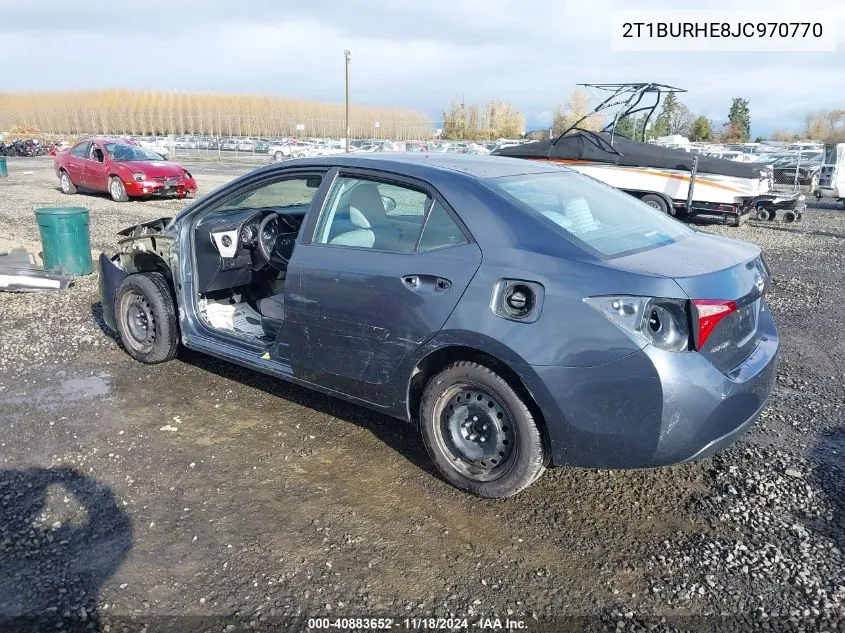 2018 Toyota Corolla L/Le/Xle/Se/Xse VIN: 2T1BURHE8JC970770 Lot: 40883652