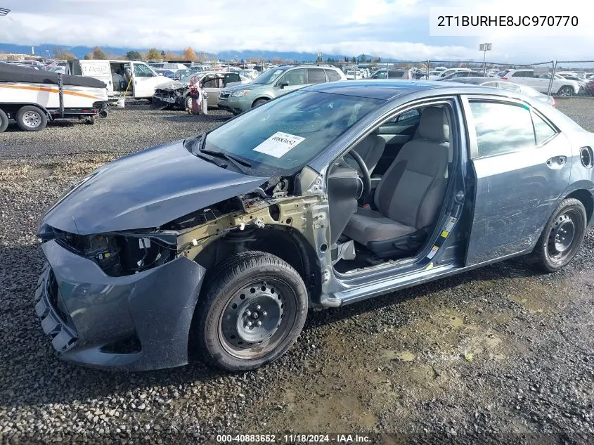 2018 Toyota Corolla L/Le/Xle/Se/Xse VIN: 2T1BURHE8JC970770 Lot: 40883652