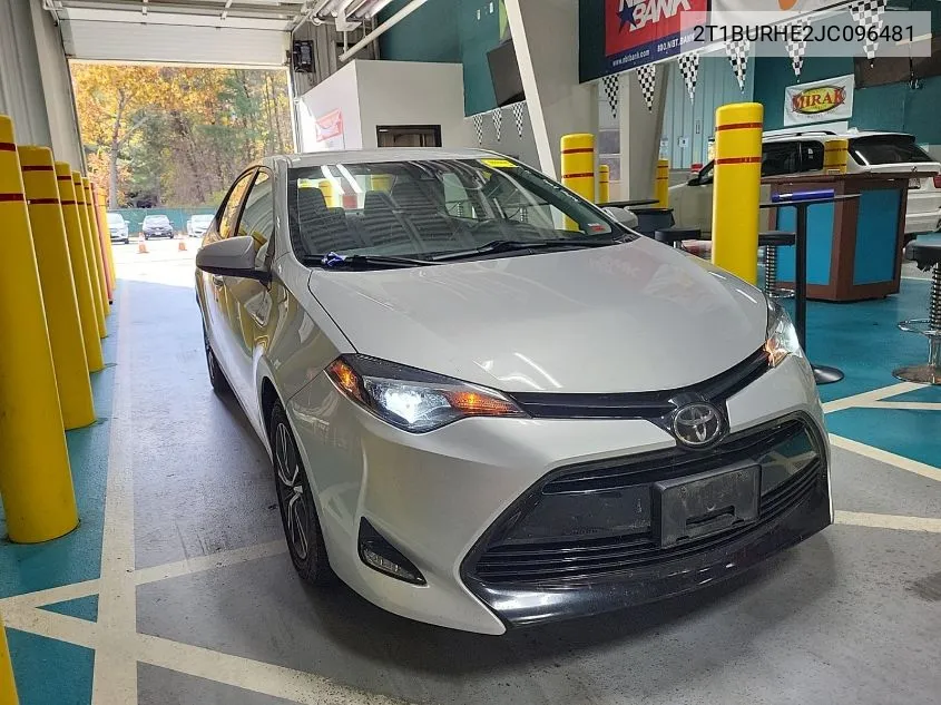 2018 Toyota Corolla L/Le/Xle/Se/Xse VIN: 2T1BURHE2JC096481 Lot: 40889268