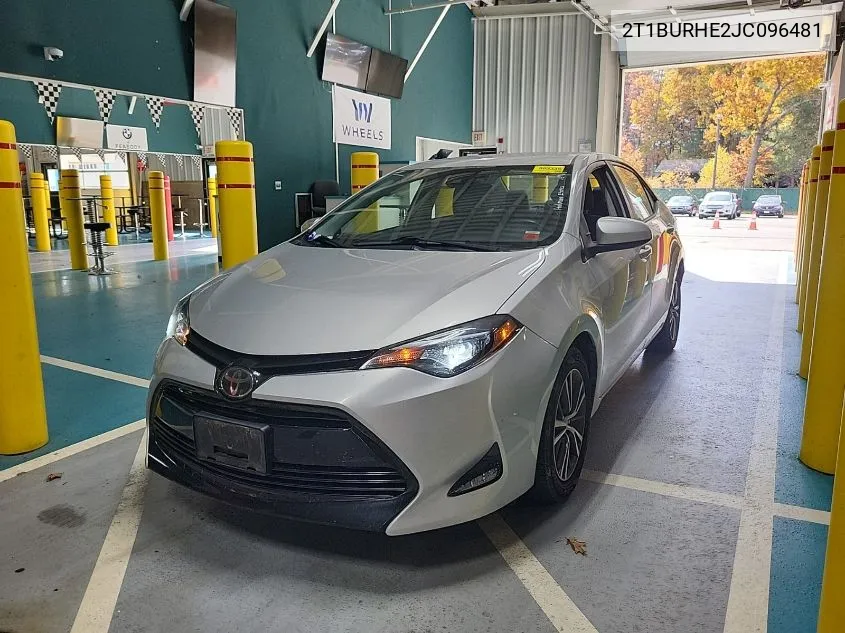 2018 Toyota Corolla L/Le/Xle/Se/Xse VIN: 2T1BURHE2JC096481 Lot: 40889268