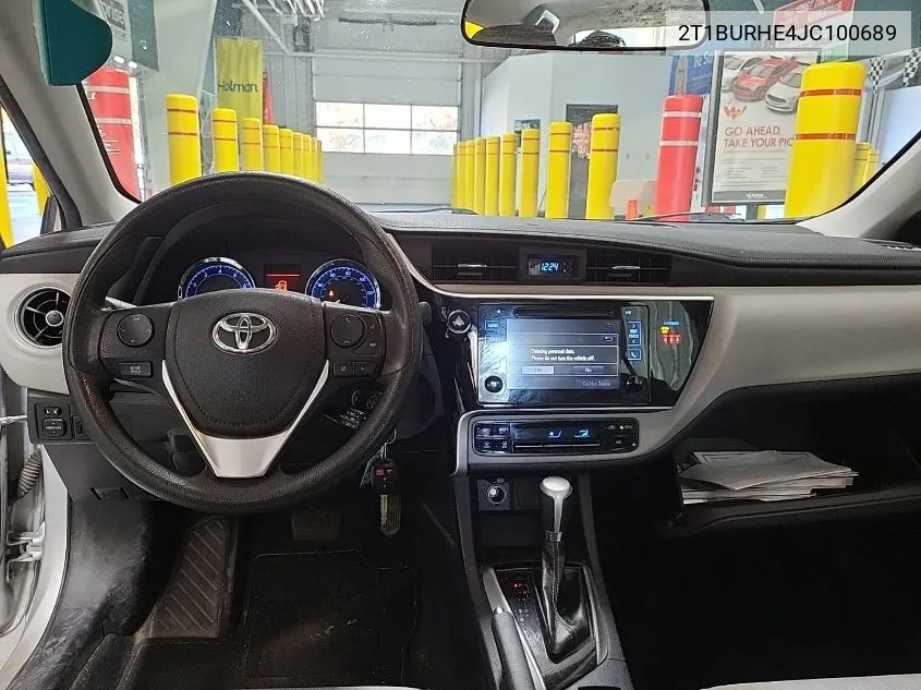 2018 Toyota Corolla L/Le/Xle/Se/Xse VIN: 2T1BURHE4JC100689 Lot: 40889637