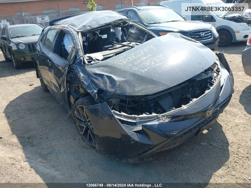 JTNK4RBE3K3063357 2019 Toyota Corolla Se/Xse