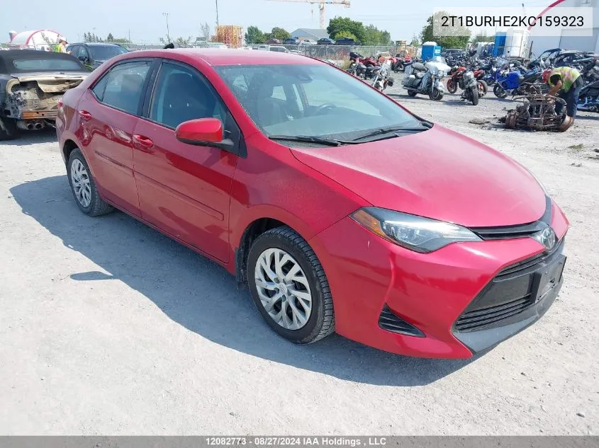 2T1BURHE2KC159323 2019 Toyota Corolla