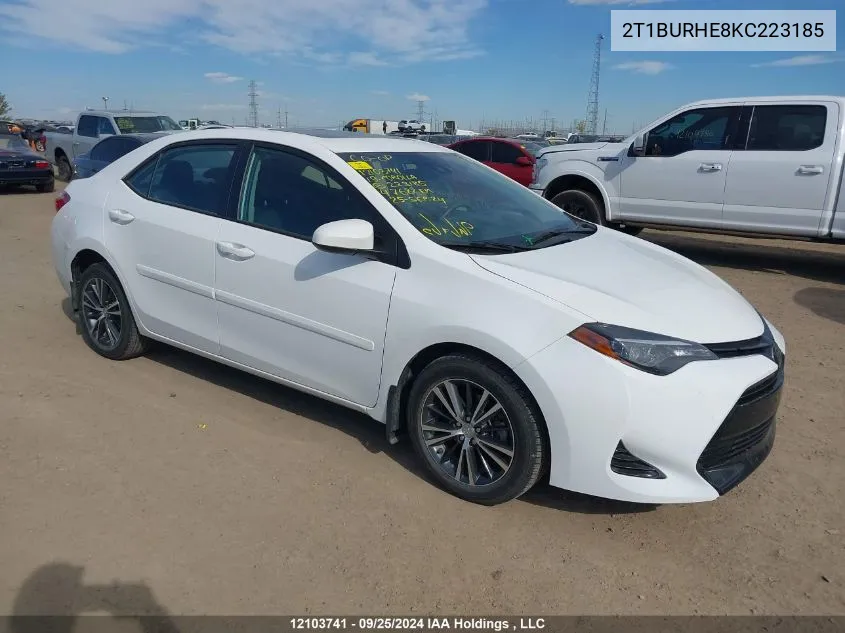 2019 Toyota Corolla L/Le/Xle/Se/Xse VIN: 2T1BURHE8KC223185 Lot: 12103741