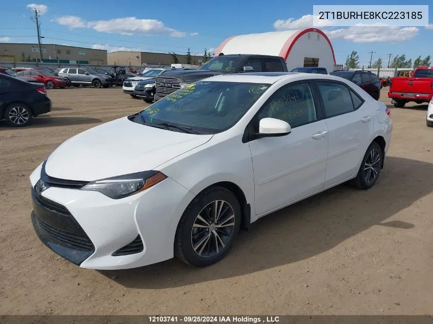 2019 Toyota Corolla L/Le/Xle/Se/Xse VIN: 2T1BURHE8KC223185 Lot: 12103741