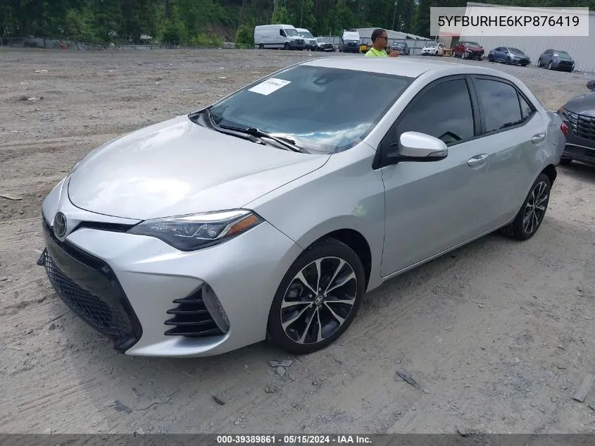 5YFBURHE6KP876419 2019 Toyota Corolla Se